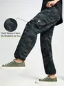 Dark Grey Camo Cargo Pants for Men